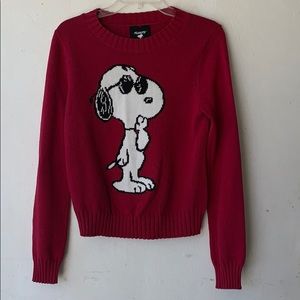 Red snoopy sweatshirt